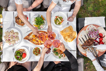 Lunch from Caucasian dishes