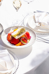 Greek salad with feta