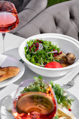 Baked eggplant with herbs