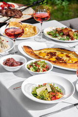 Lunch from Caucasian dishes