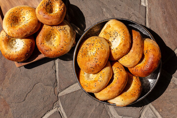 Caucasian lavash with sesame