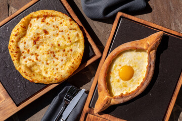 Khachapuri Adjarian and Megrelian