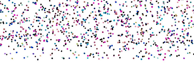 confettis falling 3d render illustration