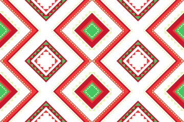 Geometric ethnic oriental pattern traditional Design for background,carpet,wallpaper,clothing,wrapping,fabric,Vector illustration.embroidery style.