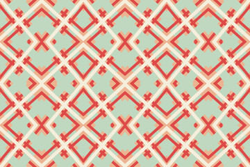 Geometric ethnic oriental pattern traditional Design for background,carpet,wallpaper,clothing,wrapping,fabric,Vector illustration.embroidery style.