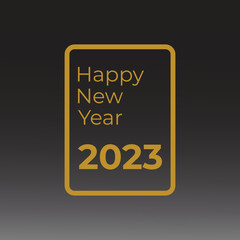 Fototapeta na wymiar Happy New Year 2023 vector illustration for banners, greeting cards