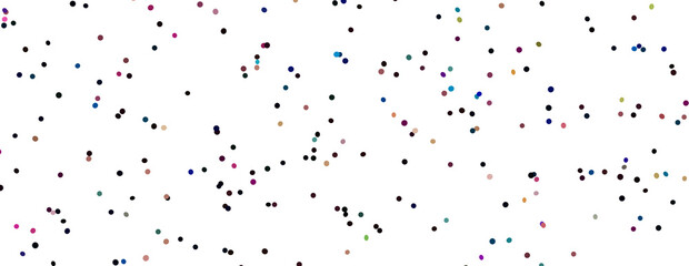 Colorful confetti falling on a holida