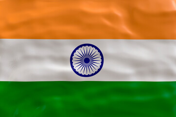 National flag  of India. Background  with flag  of India