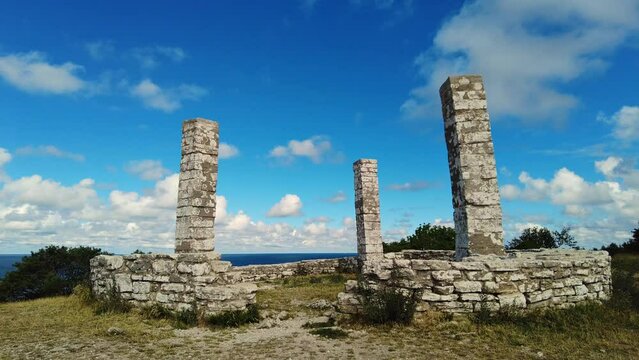 Galgberget the Gallow Hill, nature reserve on Visby, Gotland. Local criminal executing place. Only preserved Medieval execution site in Europe. Archeological place. 