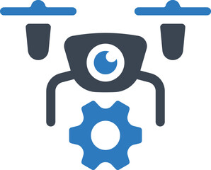 Drone technology icon