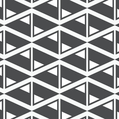 Geometric vector pattern, repeating triangle and small triangle on each corner, pattern is clean for fabric, printing, wallpaper. Pattern is on swatches panel