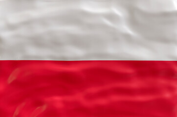 National flag  of Poland. Background  with flag  of Poland