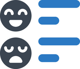 Satisfaction feedback icon