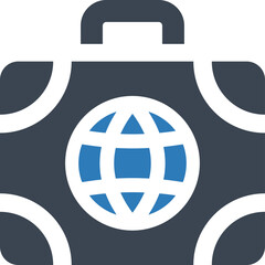 Travel suitcase icon