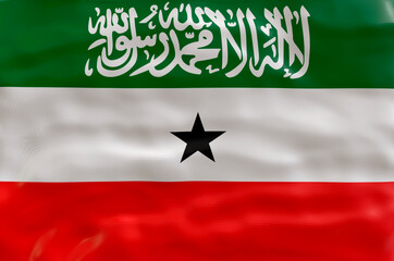 National flag  of Somaliland. Background  with flag  of Somaliland