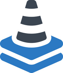Traffic cone icon