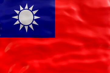 National flag  of Taiwan. Background  with flag  of Taiwan