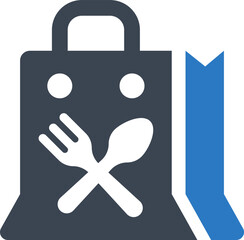 Obraz premium Food delivery service icon