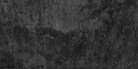 Abstract grunge black wall texture, old style decorative grunge texture, grainy and scratched stone concrete  texture, ancient black background for construction and design.	