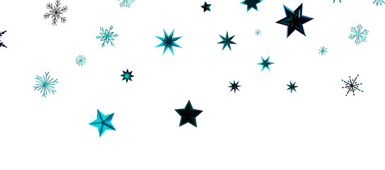 Christmas theme, golden openwork shiny snowflakes, star