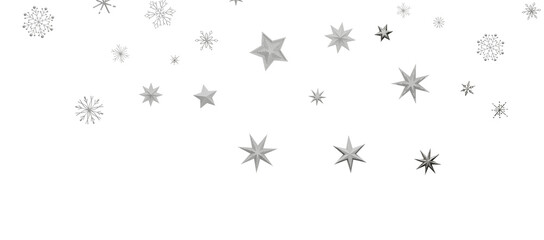 Christmas Card - Snowflakes Of Paper In Frame