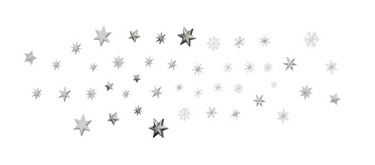 Winter christmas sky with falling snow