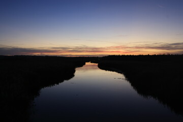 The Lake Federsee near Bad Buchau, Baden-Württemberg, Germany, Europe