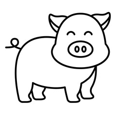 Obraz na płótnie Canvas Pig PNG Format With Transparent Background