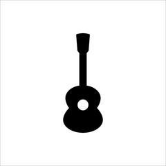 guitar musical instrument flat vector icon for music apps and websites