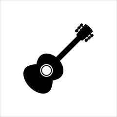 guitar musical instrument flat vector icon for music apps and websites