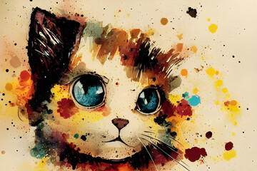 High quality abstract cat illustration