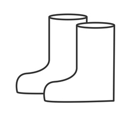 boot icon. autumn liner icons vector version