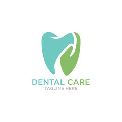 Fototapeta premium dental logo design vector template