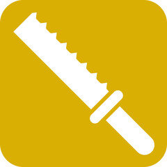 Bread Knife Icon Style