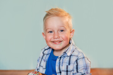 child eating cookies