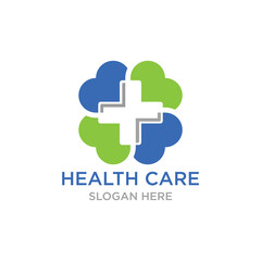 health care logo design vector template