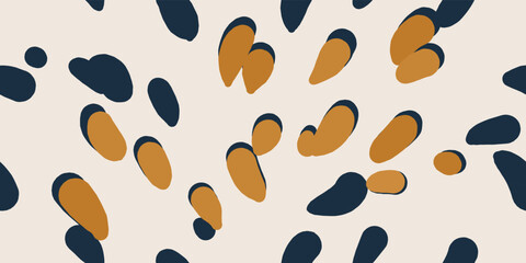 Simple abstract artistic dots print. Modern fashionable template for design.
