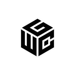 Creative abstract letters, hexagonal, icon, vector, logo design, template, simple, elegant