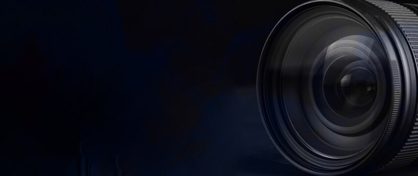 Photography camera lens, panoramic layout  panoramic