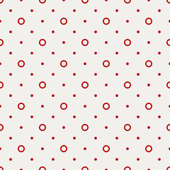 red polka dots seamless pattern and digital paper