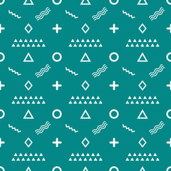 Memphis seamless pattern and digital paper