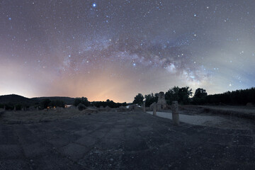 Milky way in roman city ammaia Portugal
