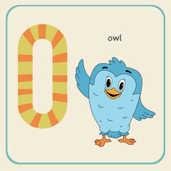 animal alphabet letter o