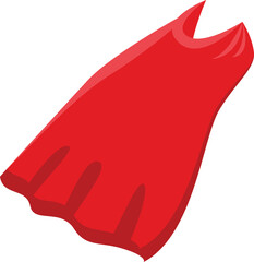 Red long mantle icon isometric vector. Cloak vape. Cloth robe