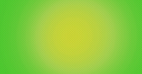 green and yellow halftone illustration background. colorful neon banner template. cartoon dotted pattern. circle dotted gradient pattern. pop art surface design. abstract vivid halftone texture.
