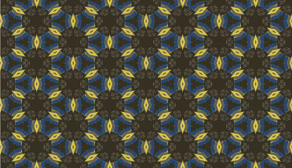 Abstract seamless pattern, Seamless ethnic oriental pattern traditional, design for interior,wallpaper,fabric,curtain,carpet,clothing,Batik,background , Seamless  illustration, Embroidery style.