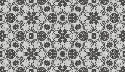 Abstract seamless pattern, Seamless ethnic oriental pattern traditional, design for interior,wallpaper,fabric,curtain,carpet,clothing,Batik,background , Seamless  illustration, Embroidery style.