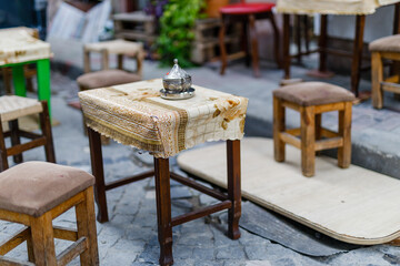 Urban landscape design on the street of Istanbul, Turkey