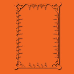 Frame, in the style of an ornament, Vector illustration eps 10, Art.	