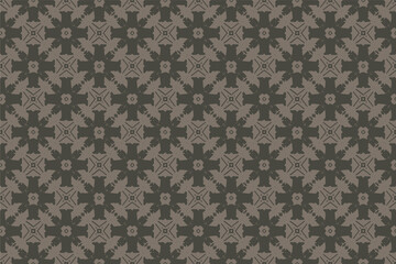 Abstract seamless pattern, Seamless ethnic oriental pattern traditional, design for interior,wallpaper,fabric,curtain,carpet,clothing,Batik,background , Seamless  illustration, Embroidery style.